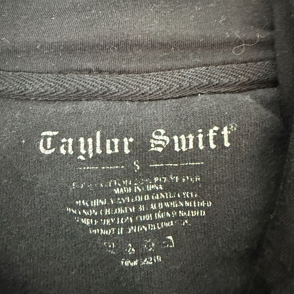 Taylor Swift Reputation Era Black Snake Hoodie Zipper Hood Stadium Tour Size S - Picture 9 of 12